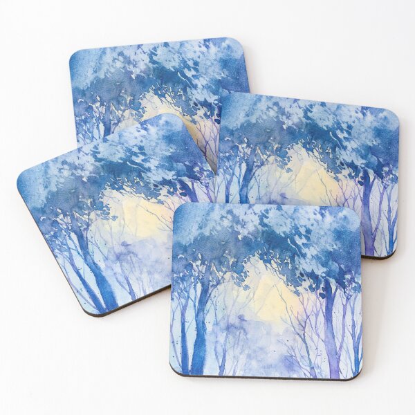 Item preview, Winter Trees Scenery Watercolour designed and sold by VibrantGifts.