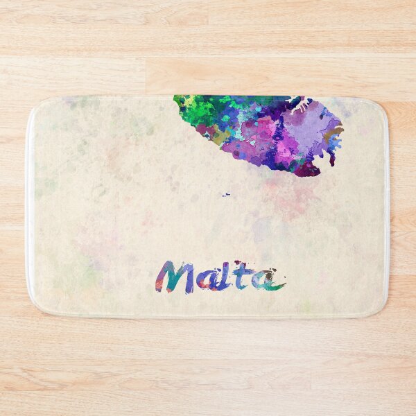 Item preview, malta watercolor map  designed and sold by paulrommer.
