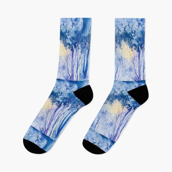 Item preview, Winter Trees Scenery Watercolour designed and sold by VibrantGifts.