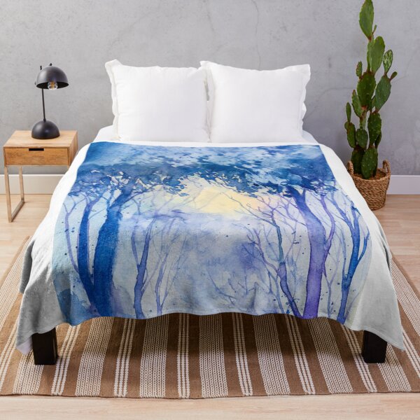 Item preview, Winter Trees Scenery Watercolour designed and sold by VibrantGifts.