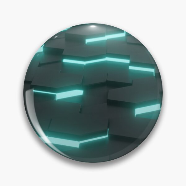 Item preview, Black and green/teal 3d honeycomb pattern designed and sold by JessiesDesign.