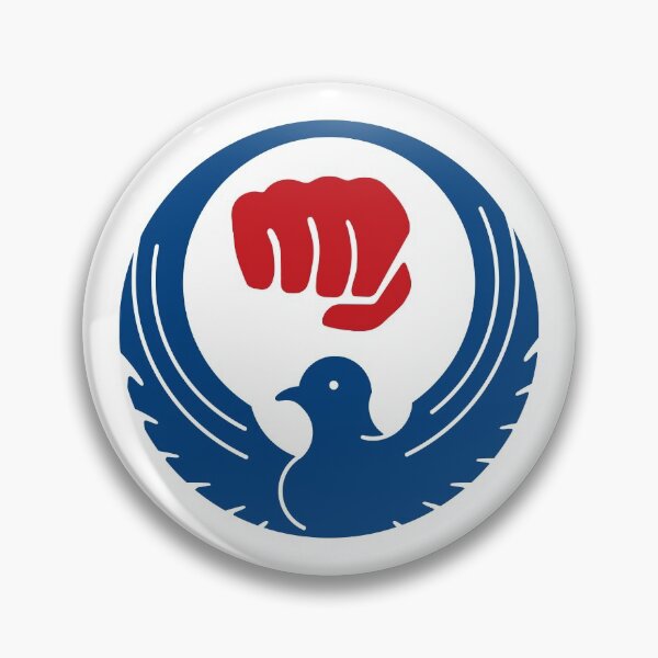 Item preview, Wado Karate Dove & Fist (Blue Dove, Red Fist) designed and sold by metalfury.