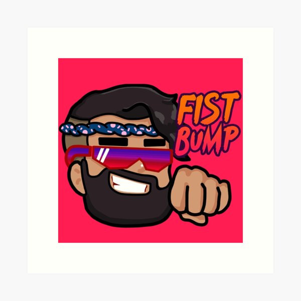 Fist Bump emote | Jetpackpaul Art Print