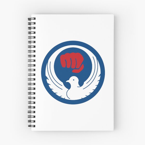 Item preview, Wado Karate Dove & Fist (Blue Background, White Dove, Red Fist) designed and sold by metalfury.
