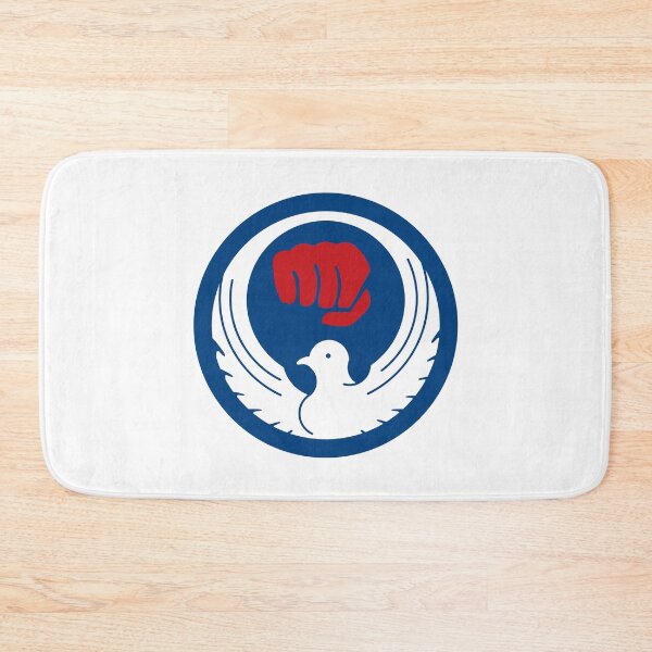 Item preview, Wado Karate Dove & Fist (Blue Background, White Dove, Red Fist) designed and sold by metalfury.