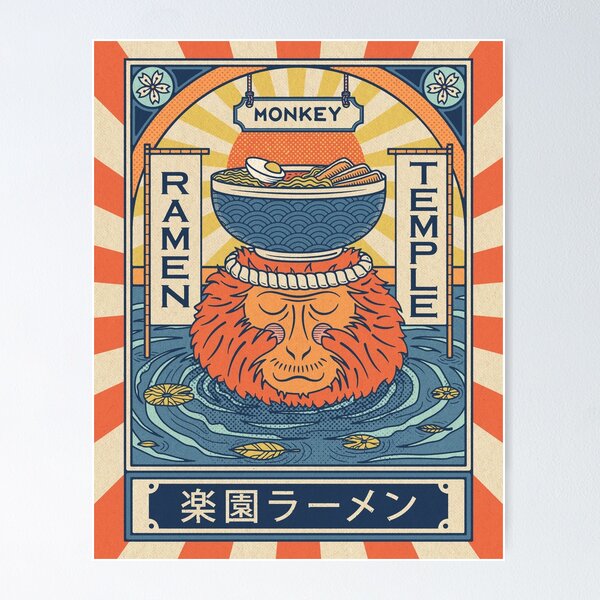 Item preview, Monkey Ramen Temple designed and sold by Ryan Paul Ragnni.