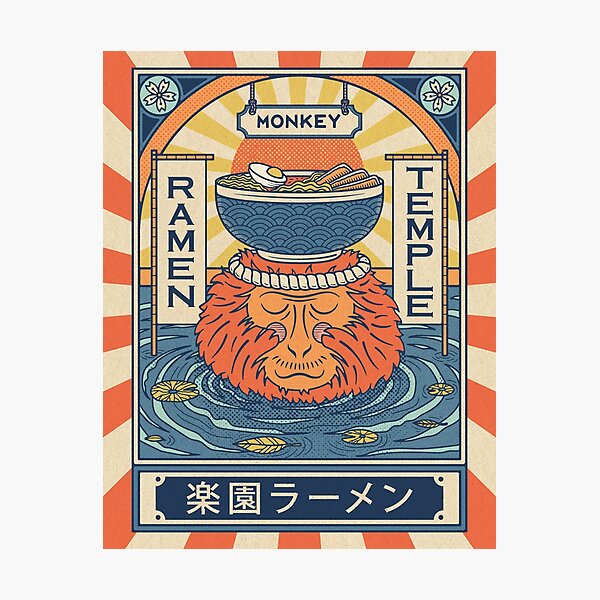 Item preview, Monkey Ramen Temple designed and sold by Ryan Paul Ragnni.