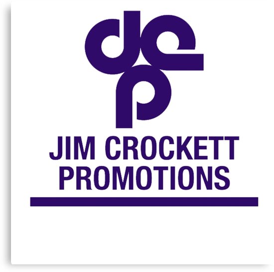 jim crockett promotions logo canvas prints by cdsmiles redbubble