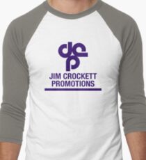 Jim Crockett Promotions Logo Men's Baseball ¾ T-Shirt
