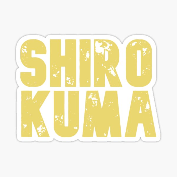 Shiro Kuma Gold Sticker