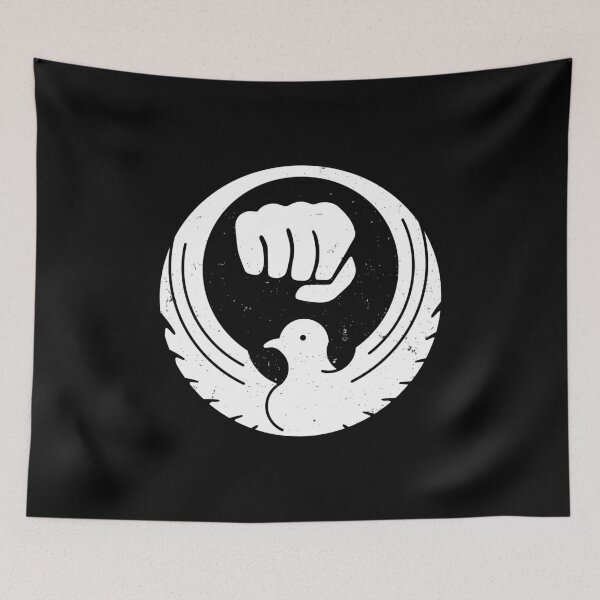 Item preview, Distressed Wado Karate Dove & Fist (White Dove & Fist) designed and sold by metalfury.
