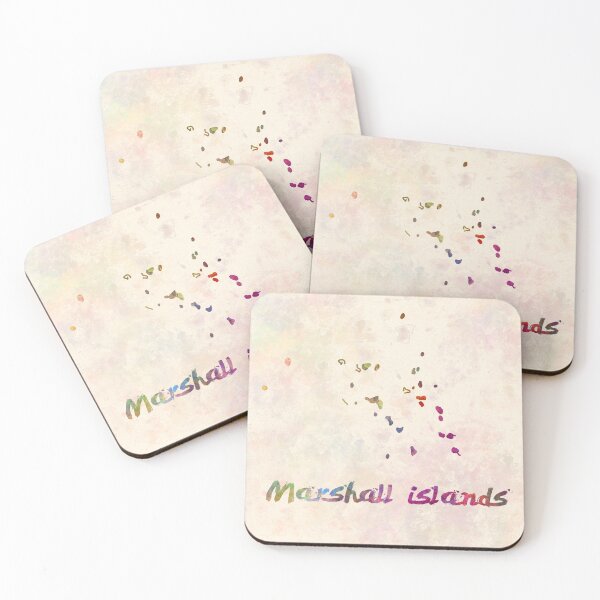 Item preview, marshall islands watercolor map designed and sold by paulrommer.