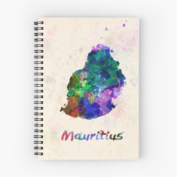 Item preview, mauritius watercolor map  designed and sold by paulrommer.