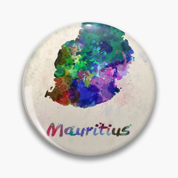 Item preview, mauritius watercolor map  designed and sold by paulrommer.