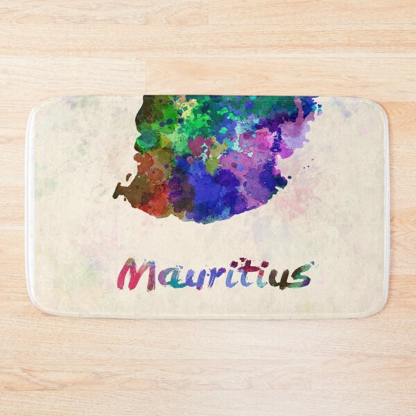Item preview, mauritius watercolor map  designed and sold by paulrommer.
