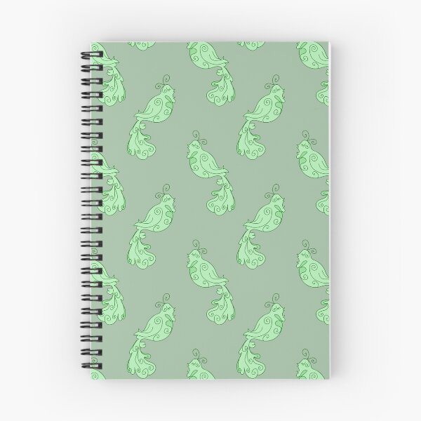 Item preview, Fancy Green Bird Pattern designed and sold by SaradaBoru.