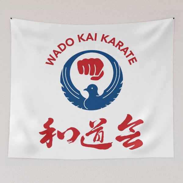 Item preview, Wado Karate Dove & Fist & Text (Blue Dove, Red Fist) designed and sold by metalfury.