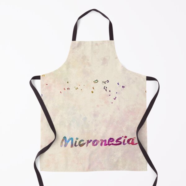 Item preview, micronesia watercolor map designed and sold by paulrommer.