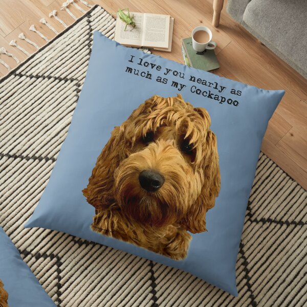 Cockapoo Love Floor Pillow