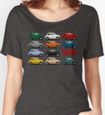 Fiat 500 side view Women's Relaxed Fit T-Shirt