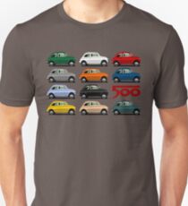 Fiat 500 side view Unisex T-Shirt