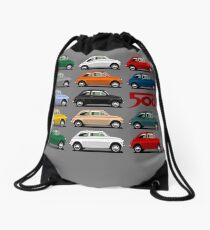 Seitenansicht des Fiat 500 Turnbeutel