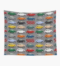 Fiat 500 side view Wall Tapestry