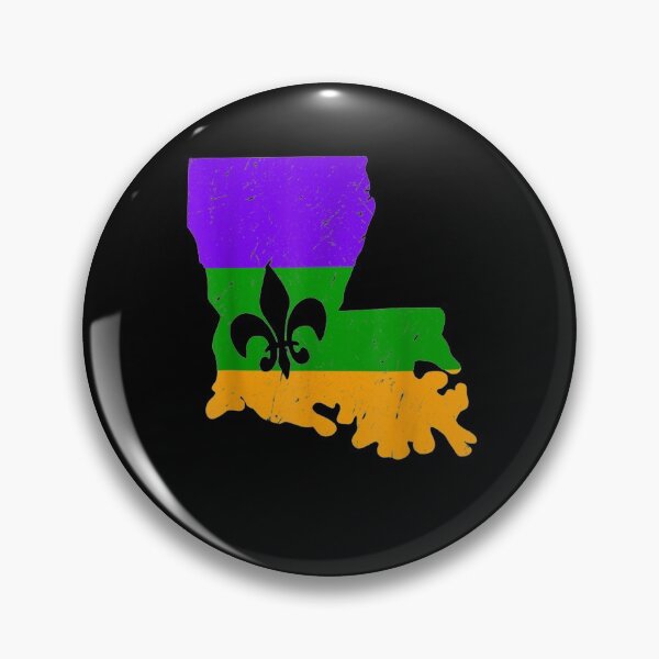 Item preview, Distressed Mardi Gras Fleur De Lis designed and sold by charissamo77.