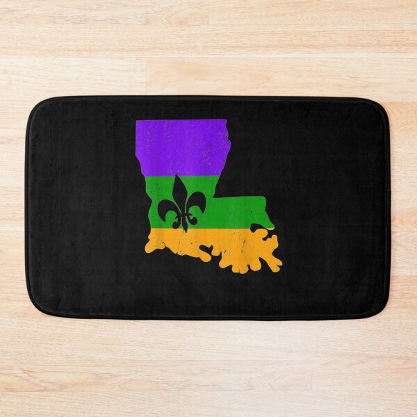 Item preview, Distressed Mardi Gras Fleur De Lis designed and sold by charissamo77.