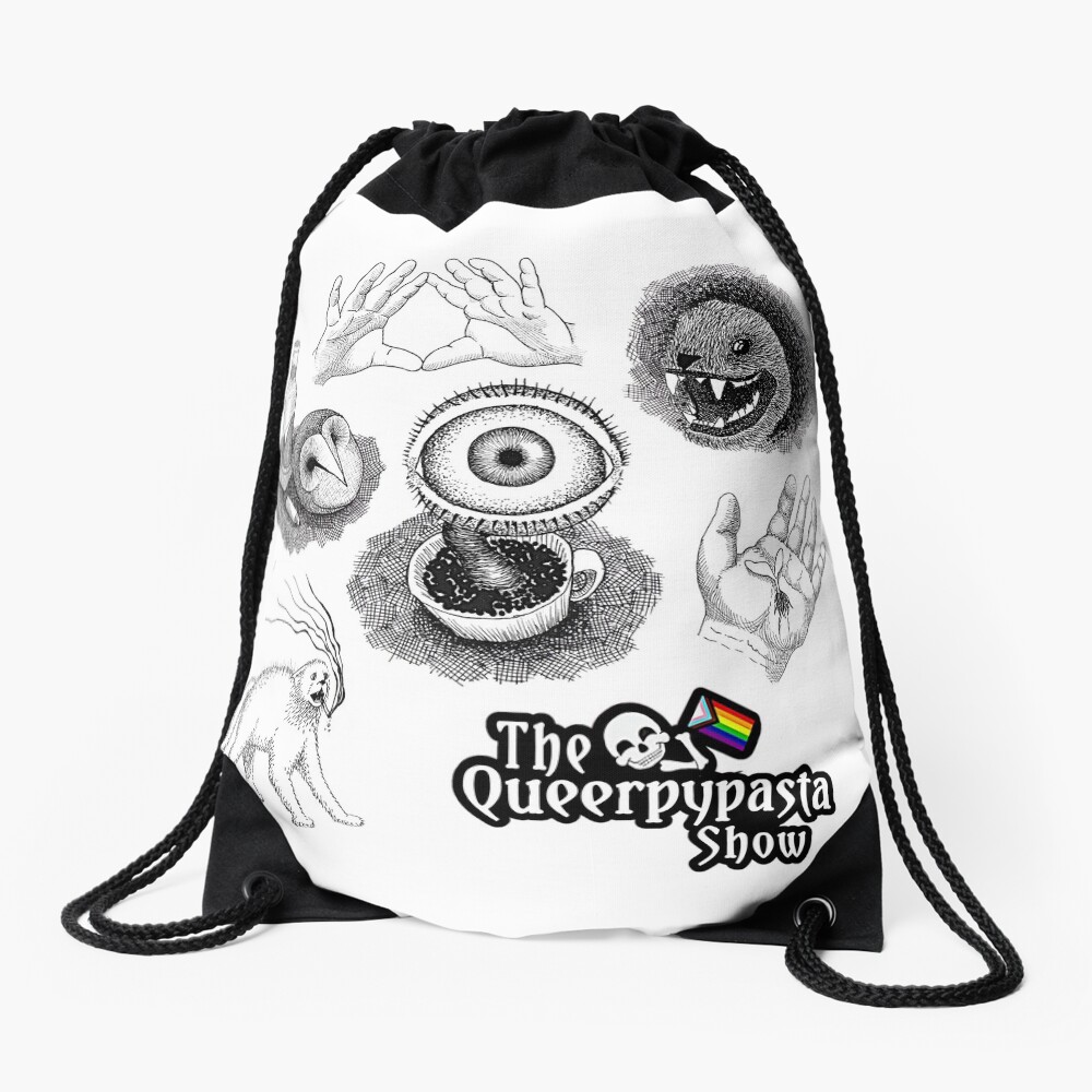 Item preview, Drawstring Bag designed and sold by Queerpypasta.