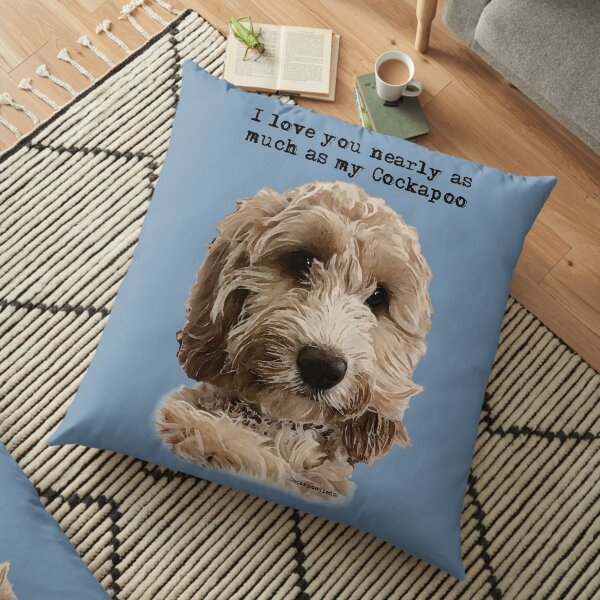 Cockapoo Love Floor Pillow