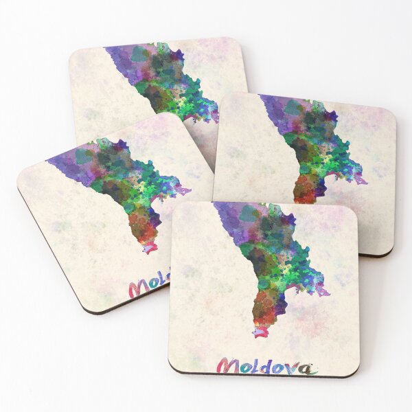 Item preview, Moldava watercolor map  designed and sold by paulrommer.