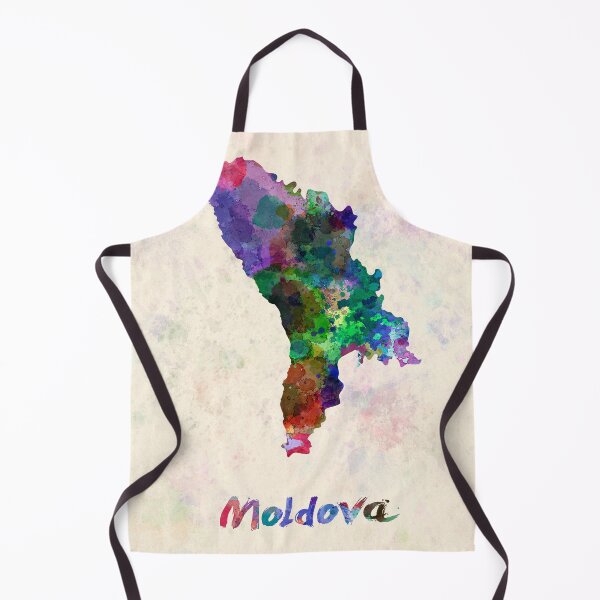 Item preview, Moldava watercolor map  designed and sold by paulrommer.