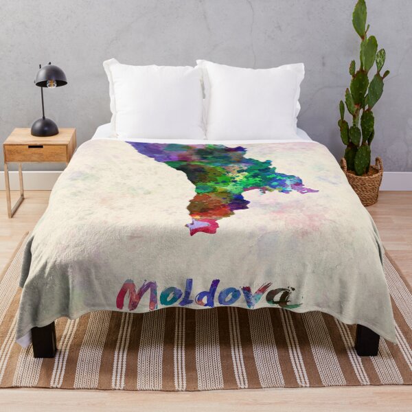 Item preview, Moldava watercolor map designed and sold by paulrommer.