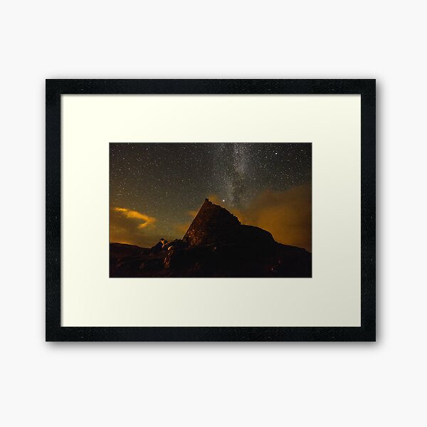 Doune Broch and Milky way Framed Art Print