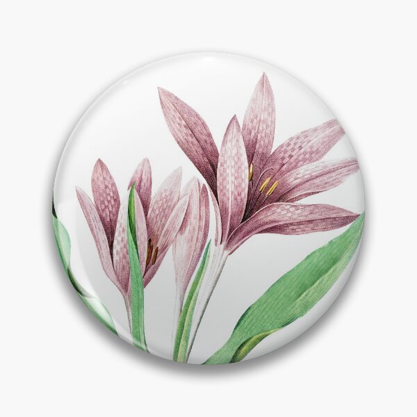 Item preview, Vintage Autumn Crocus Hand Drawn Flower Illustration designed and sold by No AI Classic Vintage Art.