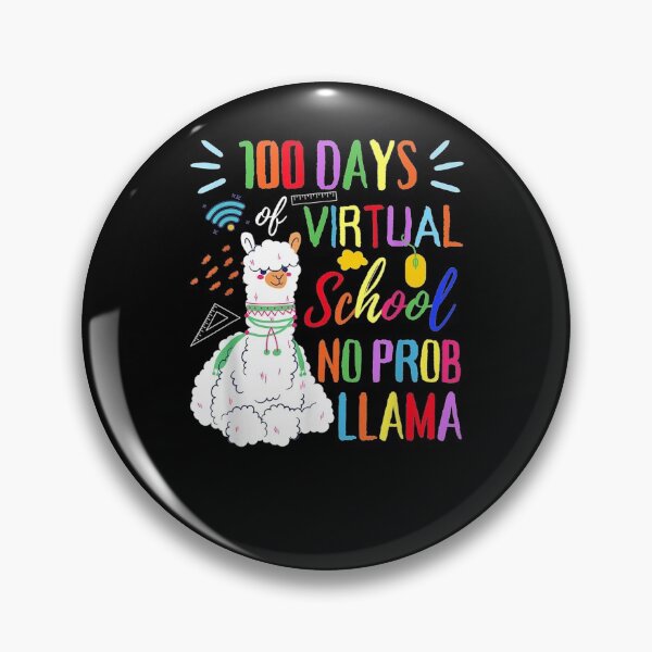 Item preview, 100 Days Of Virtual School No Prob Llama 100th Day Of School designed and sold by charissamo77.