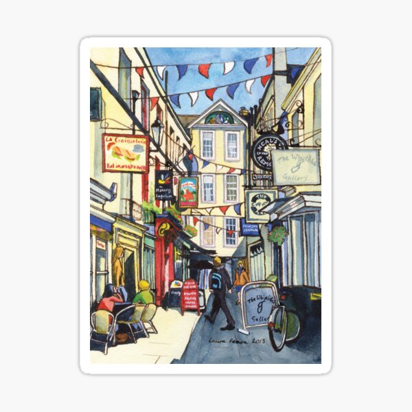 Bunting at Northumberland Place, Bath. Sticker