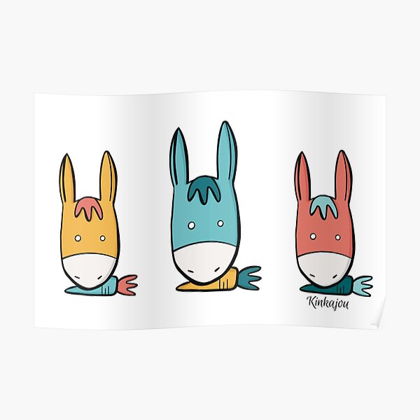 Kinkajou carrot donkey Poster