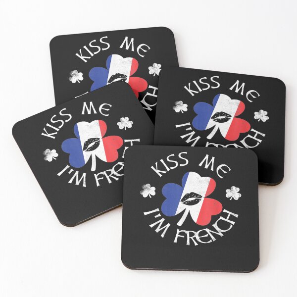 Item preview, Kiss Me I'm French Funny St Patrick's Day French Gift designed and sold by charissamo77.