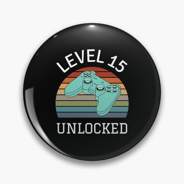 Item preview, Level 15 Unlocked Funny 15th Gamer Birthday Party Present designed and sold by RACH STORE.