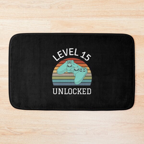 Item preview, Level 15 Unlocked Funny 15th Gamer Birthday Party Present designed and sold by RACH STORE.