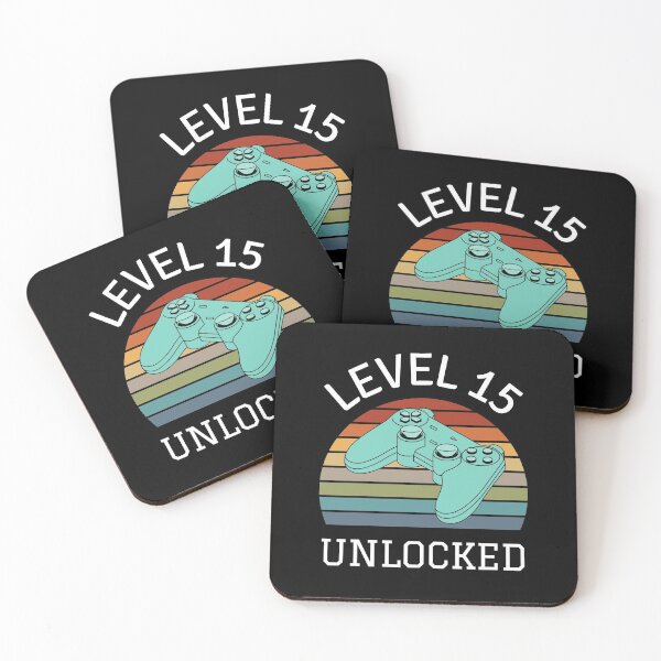 Item preview, Level 15 Unlocked Funny 15th Gamer Birthday Party Present designed and sold by RACH STORE.