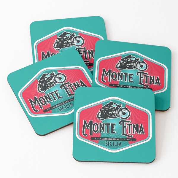 Item preview, Monte Etna Sicilia Italy Motorcycle T-Shirt Sticker designed and sold by ROADTROOPER.