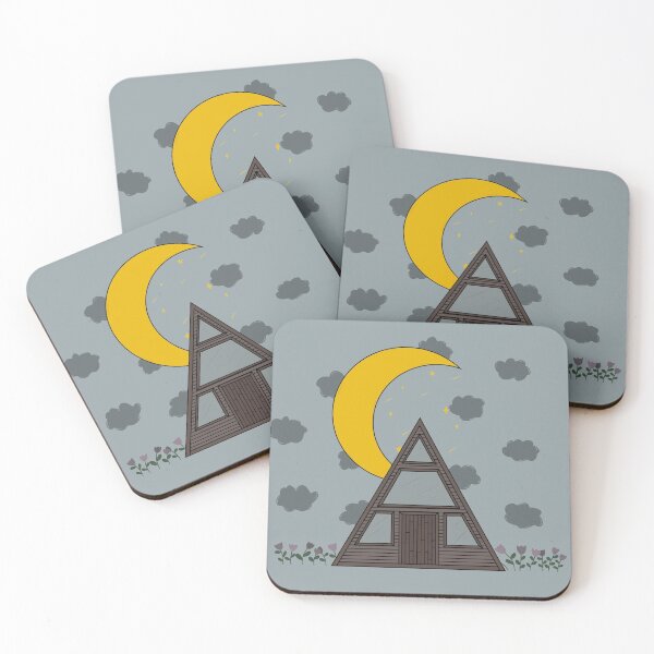 Item preview, cottage with moon designed and sold by tsiguidou.