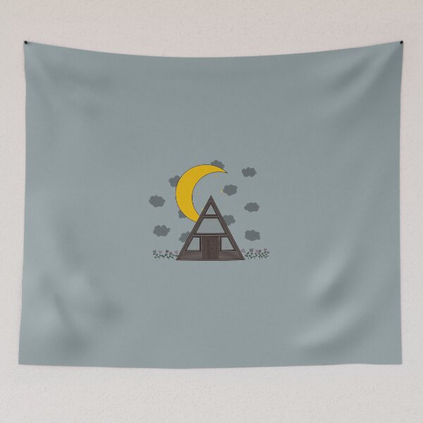 Item preview, cottage with moon designed and sold by tsiguidou.