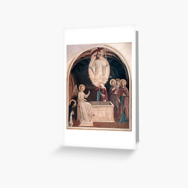 Aperçu de l'œuvre Pâques: les femmes au tombeau vide, par Fra Angelico créée et vendue par The Great  Art.