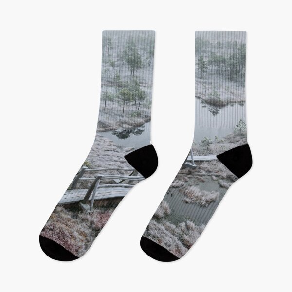 Item preview, Moning in a frozen swamp photography designed and sold by Misschemical.