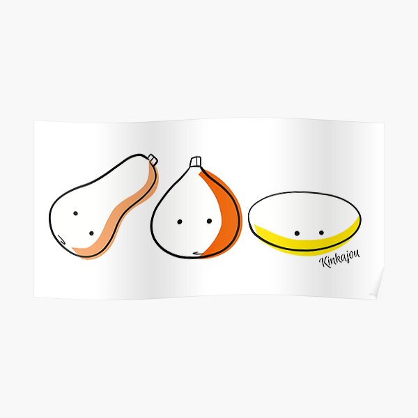 Trio of Kinkajou squash Poster