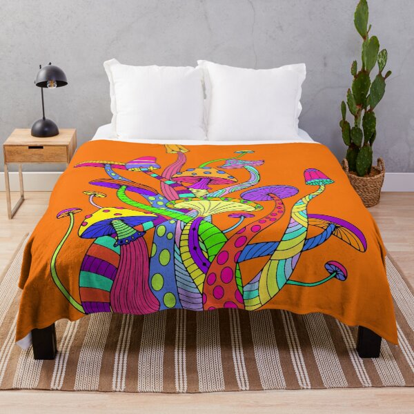 Item preview, Colorful Funky Hippy Mushrooms designed and sold by Alondra.
